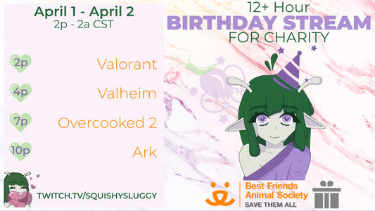 Birthday Stream Poster